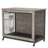 23 Inch Gray Heavy-Duty Dog Crate Furniture