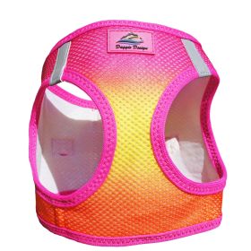 American River Choke Free Dog Harness (Color: Raspberry Pink and Orange, size: XX-Small)