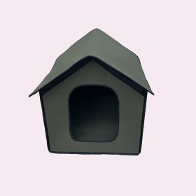 Portable Soft Dog House Cat House, Outdoor Waterproof Windproof Rainproof Dog Pet House, Foldable Semi Enclosed Pet Puppy House (size: large)