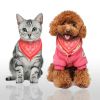 Adjustable Bandana Leather Pet Collar Triangle Scarf